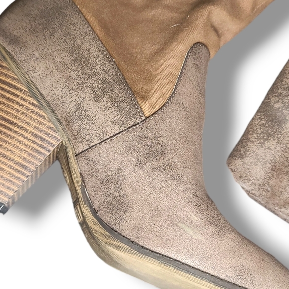 Mia Women's Brown Faux Leather Jeri Harness Boots Size 8.5 - Picture 3 of 16